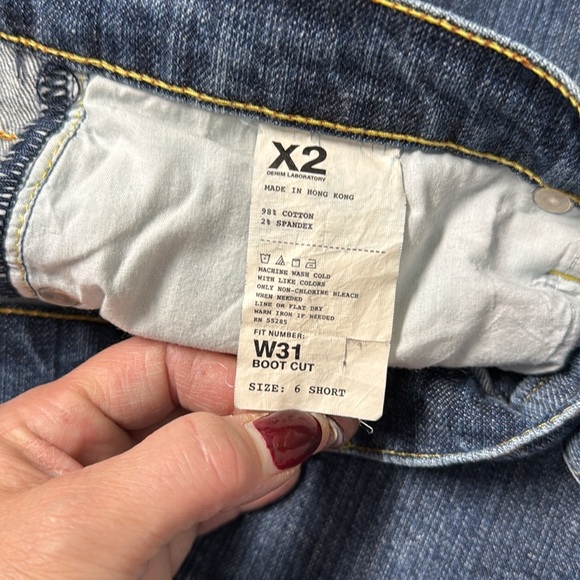 X2 Denim Laboratory Boot Cut Jeans, 6S - Picture 4 of 6